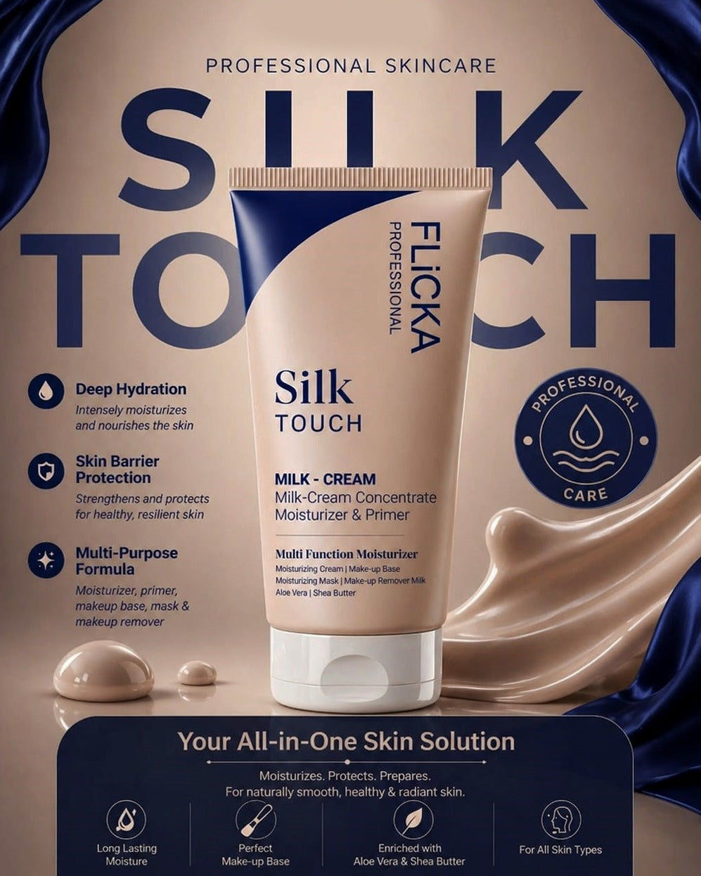 Flicka Silk Touch l Concentrate - Primer and Moisturizer