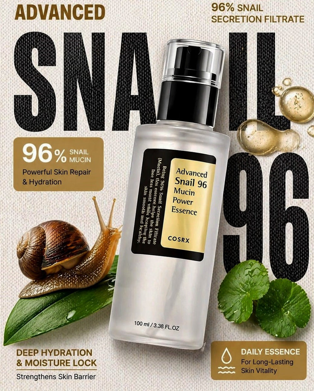 Advanced Snail 96 Mucin Power Essence 100ml